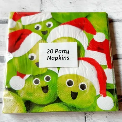 £3.59 • Buy 20 Pack Christmas Happy Sprout Sprouts Paper Napkins New Sealed