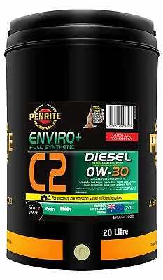 $259.95 • Buy Penrite Enviro+ C2 0W-30 Engine Oil 20L