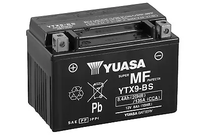 Genuine Yuasa YTX9-BS Motorbike Motorcycle Battery • £44.95