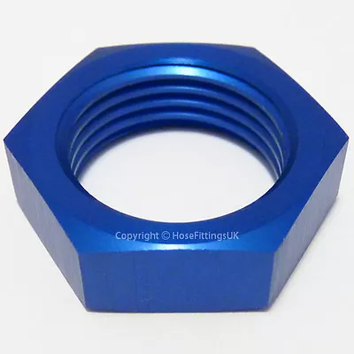 £1.99 • Buy AN-6 6AN (9/16x18 UNF) JIC BULKHEAD HEX NUT Fuel Oil Hose Fitting Adapter