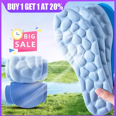 1 Pair Massage Memory Foam Insoles Shoes Sole Breathable Cushion Sports Insoles • £2.68