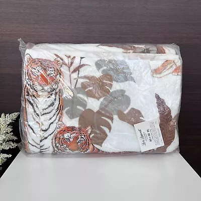 NEW - Vintage 80s Lady Pepperell Blanket - Tiger - (80 X 90 In.) Jungle Animal • $39.99