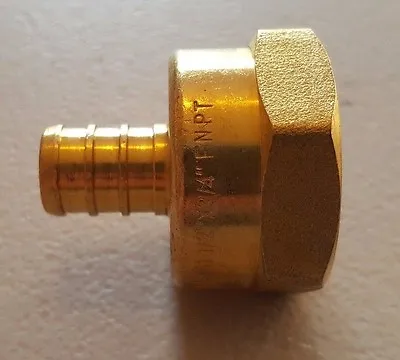 5) 1/2  Pex X 3/4  Female Npt Threaded Adapter Brass Crimp Fittings Lead Free • $12.98