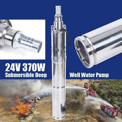 12V 24V 48V 180W-370W Solar Water Pump Deep Well Submersible Irrigation Pump • $62