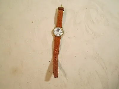 Vintage Medana Quartz Wrist Watch With Sea Snake Leather Band • $10.99