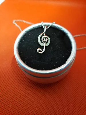 Fashion Jewelry New Musical Note White Fire Opal Pendant 18  Necklace • $6.99