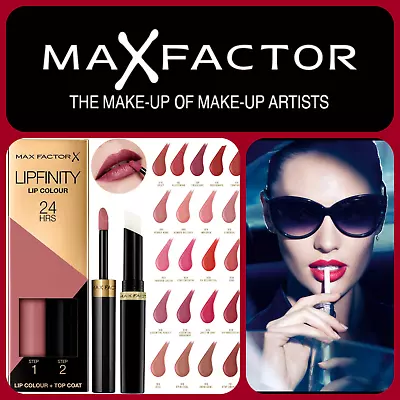 Max Factor Cosmetics Lipfinity Liquid Lipstick  Lip Colour Choose Your Shade • £7.99