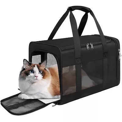 Mancro Cat Carrier Pet Carrier Airline Approved For Medium Cats 20lbs Dog C... • $48.55