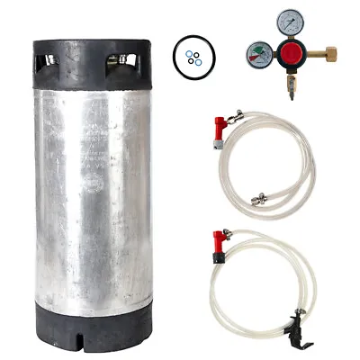 Homebrew Keg Kit Reconditioned 5 Gallon Pin Lock Keg New CO2 Regulator And Parts • $114.95