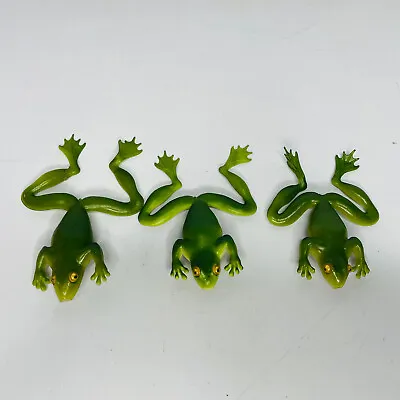 Vtg Lot Of 3 Persuader Rubber Frog Bodies No Hook Made In Mulberry Arkansas • $6.29