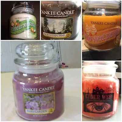 Yankee Candle USA Medium Jars & Swirl FREE POST Rare & Retired • £32.99