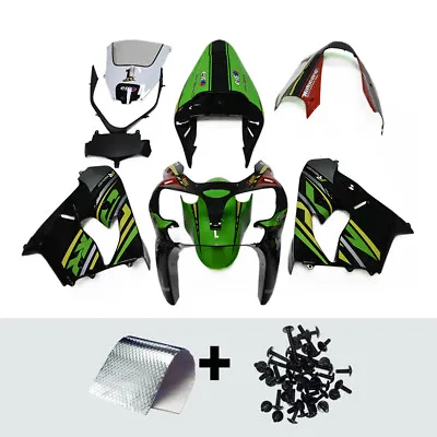 Bodywork For Kawasaki 2002 2003 Ninja ZX9R ZX-9R 02 03 Green Black Fairings Set • $360.95