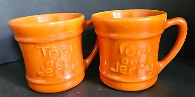 Pacific Pottery Hostess Ware Apricot Tom & Jerry Mug Set Of 2 • $36