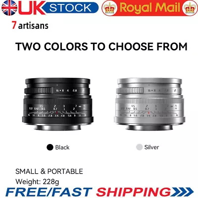 7artisans 35mm F1.4 Mark II APS-C Prime Manual Focus Large Aperture Fixed Lens • £59