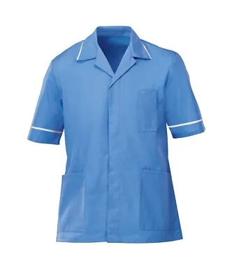 £18.99 • Buy Mens Healthcare Tunic Male Nurse Nhs Dentist Vet Uniform Hospital Blue, Ins37hb