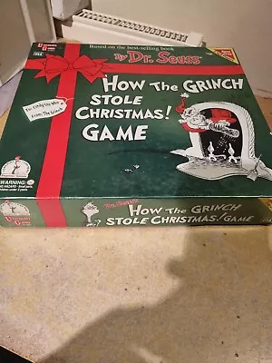 £10 • Buy 1990's How The Grinch Stole Christmas Board Game Complete - VTG Dr. Seuss 1997