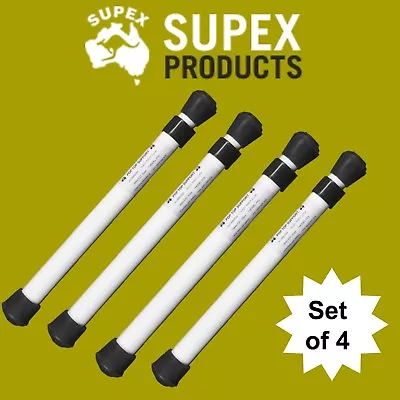 Set Of 4 White Pop Top / Poptop Caravan Roof Support Poles  50cm Extension Jayco • $105