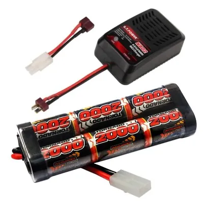 Battery & Fast Charger For Heng Long Radio Control Tanks & Tamiya Cars 2000ma • £32.99