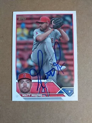 Matt Moore Signed Autograph Auto 2023 Topps Update #US274 LA Angels • $20