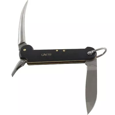 German Sailor Navy Marlin Spike Bail Pocket Knife Black Handles • $27.95