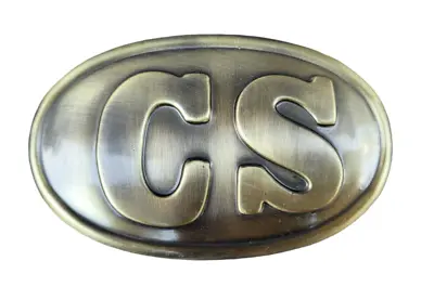 Brass Finish CS Belt Buckle CS Civil War Confederate States Belt Buckle • $9.75