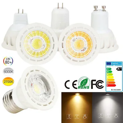 GU10/E27/GU5.3 LED Bulb Lamp COB LED Spot Light Aluminum Spotlight Downlight • £8.89