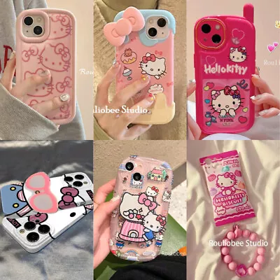 $14.99 • Buy For Apple IPhone 14 Pro Max 13 12 11 8 XS XR Hello Kitty Cartoon Pink Phone Case