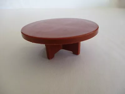 Fisher Price Little People 1969-90 Brown ROUND TABLE (FPT 199) #952 #2551 • $3