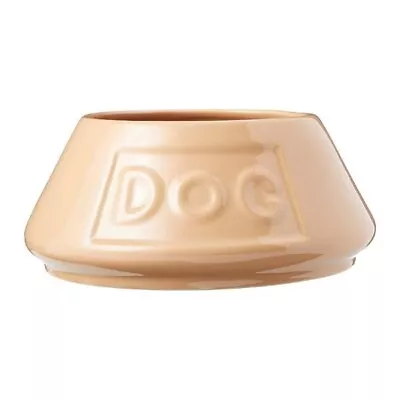 Mason Cash Beige Non Tip Spaniel Dog Lettered Water Bowl 21cm • £18.67