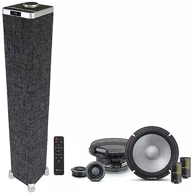 Pair Alpine R2-S65C 6.5  2-Way Car Audio Component Speakers+Home Speaker System • $349.95