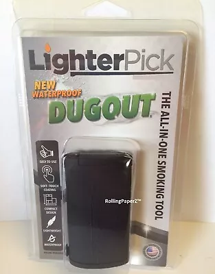 BLACK - LIGHTERPICK Tobacco Dugout Smoking System - Water Tight - Fits In Pocket • $17.99