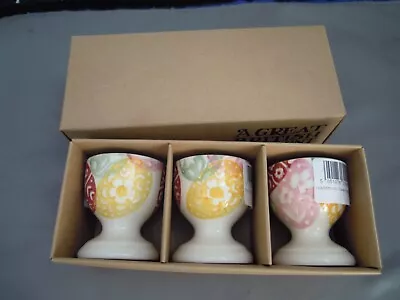 Emma Bridgewater Egg Cups  “EASTER EGGS” Set Of  3 • £17.99