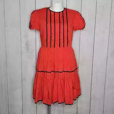 Vintage Kate Schorer Gothic Western Pin Up Rockabilly Square Dance Dress • $85.50