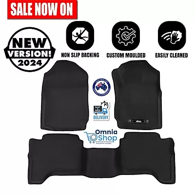 Ford Ranger Dual Cab Car Floor Mats PX PX2 PX3 2011 - 2019 3D Rubber - Weisshorn • $99.97