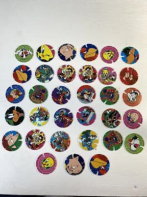 Looney Tunes Frito Lay Tazo Bundle Of 33 - Time Warp And Techno 1995/96 - Lot 5. • $25