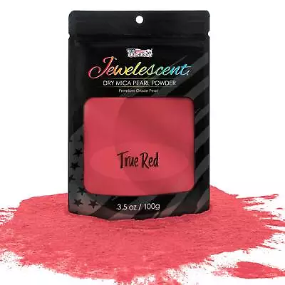 True Red Mica Pearl Powder 3.5oz Cosmetic Grade Epoxy Resin Soap Slime Makeup • $9.99