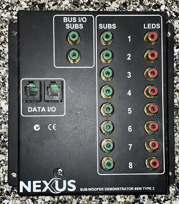 Nexus Sub Woofer Demonstrator 8SW Type 2 DJ Mixer Proffesional Grade DJ RRP$89 • $15