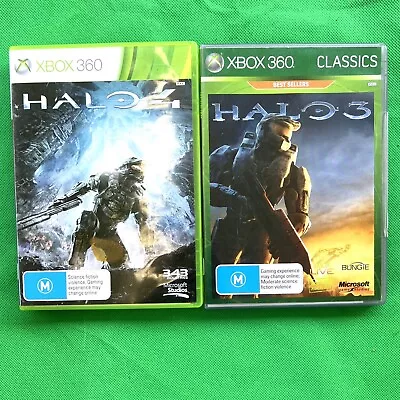 HALO 3 & Halo 4 XBOX 360 • $6