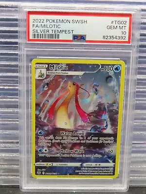 2022 Pokemon SWSH Silver Tempest Milotic Trainer Gallery Ultra Rare #TG02 PSA 10 • $10.50