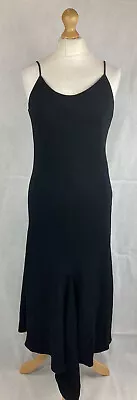 Hobbs Marilyn Anselm Vintage Black Bias Cut Midi Length Slip Dress UK12 130 • £24.99