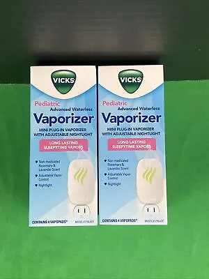 2 PK Vicks Advanced Waterless Mini Wall Plug-in Vaporizer With Nightlight • $17.84