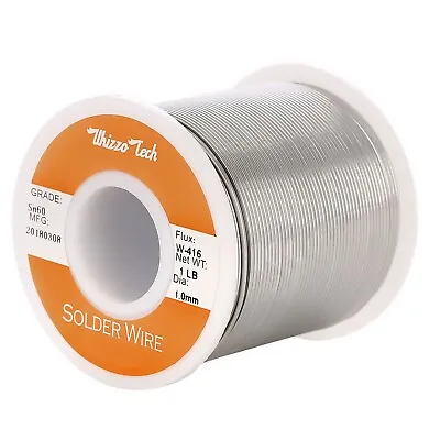 $27.99 • Buy 60-40 Tin Rosin Core Solder Wire Electrical Soldering Sn60 Flux .039 /1.0mm 1LB