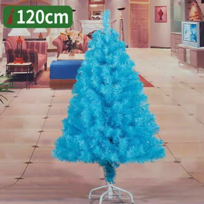 4ft 5ft 6ft 7ft Christmas Tree Undecorated Pink Purple Blue Gold Silver Black • $21.40