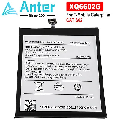 Rechargerable Battery For CAT S62(5.7 ) 4G T-Mobile Phone XQ6602G(1ICP7/61/70) • $23.49