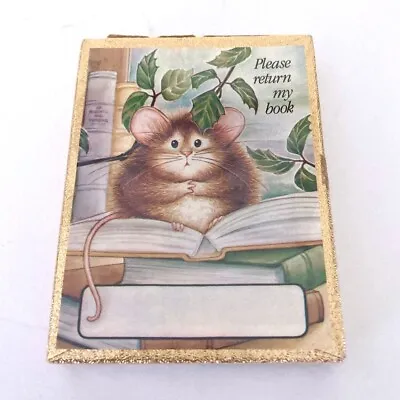 Vintage 30 New Antioch Cute Mouse Book Plates Self Stick Labels Sealed Box USA • $19.91