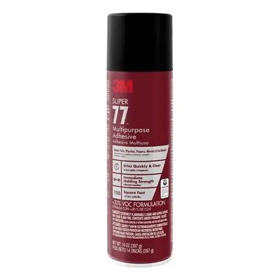 $16.99 • Buy 3M Super 77 Multipurpose Spray Adhesive, 14 Oz