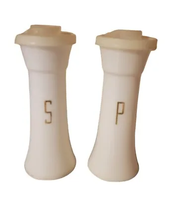 Vintage Tupperware 6  Hourglass Salt & Pepper Shakers Set Missing Flip Top Seals • $28