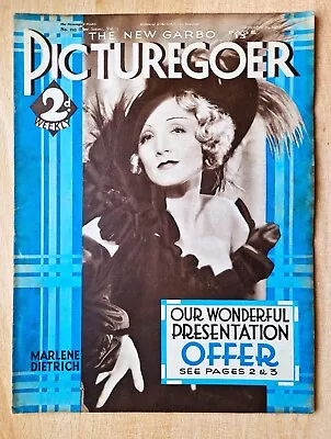 Picturegoer Film Magazine 30 Sept 1933 Marlene Dietrich Walt Disney Greta Garbo • $4.91