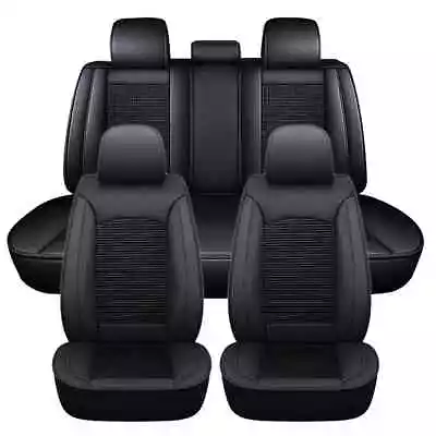 For Volvo Car Seat Cover Full Set 5-Seats Leather Front+Rear Protectors Cushion • $84.95