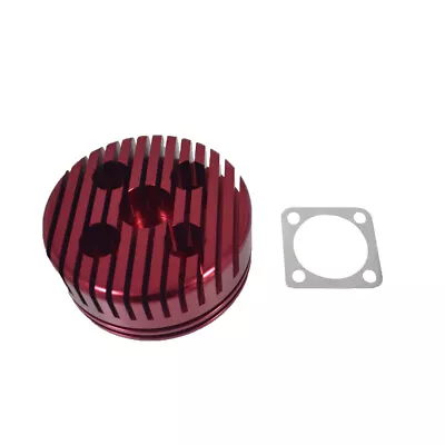 Red CNC Cylinder Head For Racing 49 50 66 80cc Motorized Bicycle • $36.99